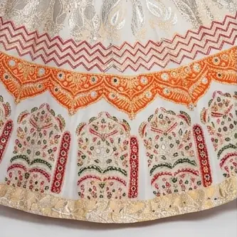 Half Mirror Block Printed Maxi with Kencan Dupatta | KQ114 - Image 6